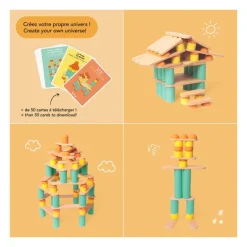 STIX jeu de construction libre - kit 60 pièces<OPPI Discount