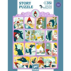 Story puzzle Le Petit Chaperon rouge 35 pcs 7050<Djeco Sale
