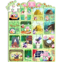 Story puzzle Les 3 Petits Cochons 35 pcs 7051<Djeco Online
