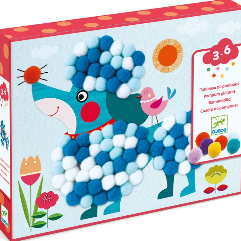 Tableaux de pompons "Des chiens à caresser" 9867<Djeco Online