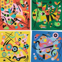 Tableaux de sable "Abstractions" 9382 inspired by Vassily Kandinsky<Djeco Shop