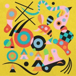 Tableaux de sable "Abstractions" 9382 inspired by Vassily Kandinsky<Djeco Shop