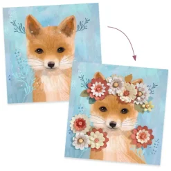 Tableaux en 3D "Couronnes de fleurs" 9454<Djeco Store