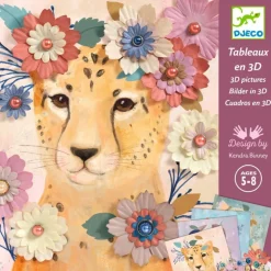 Tableaux en 3D "Couronnes de fleurs" 9454<Djeco Store