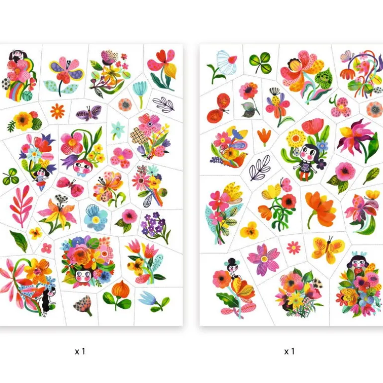 Tatouages 'Aqua flor' 9616<Djeco Flash Sale