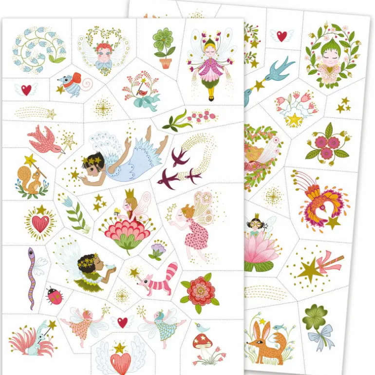 Tatouages 'Fairy Friends' 9599<Djeco Cheap