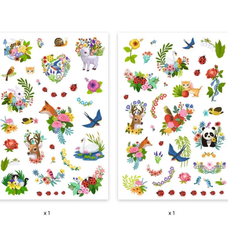 Tatouages 'Happy Spring' 9591<Djeco Cheap