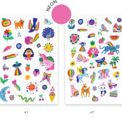 Tatouages 'Rainbow' 9617<Djeco Hot