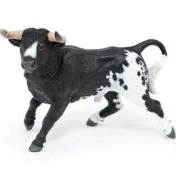 Taureau espagnol noir et blanc, figurine 51184<Papo Best