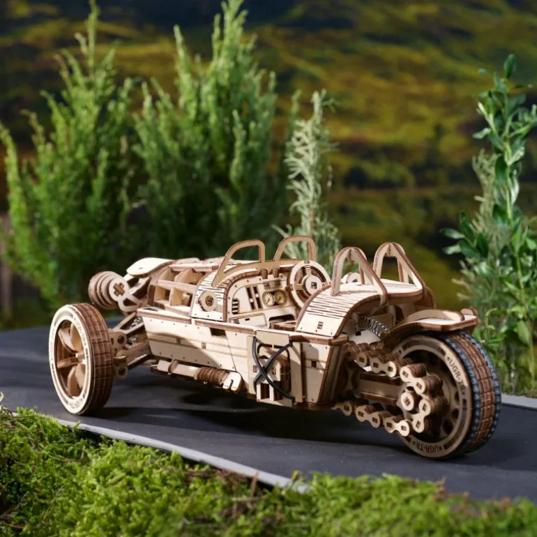 Three Wheeler – UGEARS Puzzle 3D Mécanique<UGEARS models Flash Sale