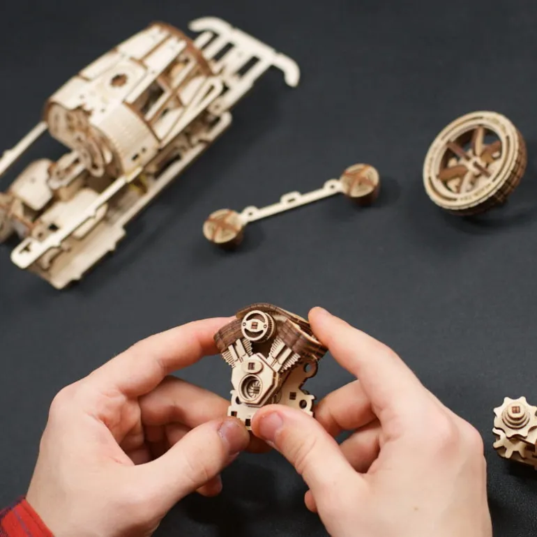 Three Wheeler – UGEARS Puzzle 3D Mécanique<UGEARS models Flash Sale