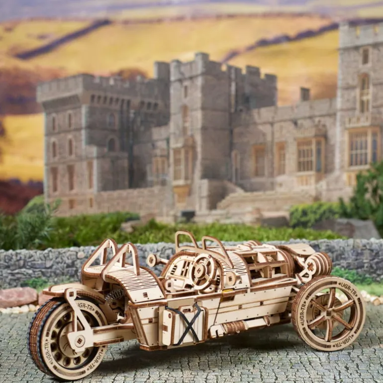 Three Wheeler – UGEARS Puzzle 3D Mécanique<UGEARS models Flash Sale