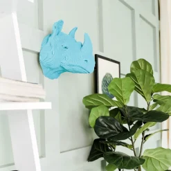 Trophée mural décoratif - Sculpture 3D en carton - Rhinocéros - Wall puzzle<Cartonic Discount