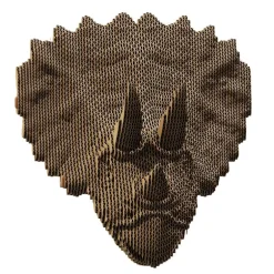 Trophée mural décoratif - Sculpture 3D en carton - Tricératops - Wall puzzle<Cartonic Clearance