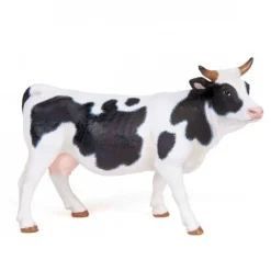 Vache noire et blanche , figurine animaux<Papo Discount