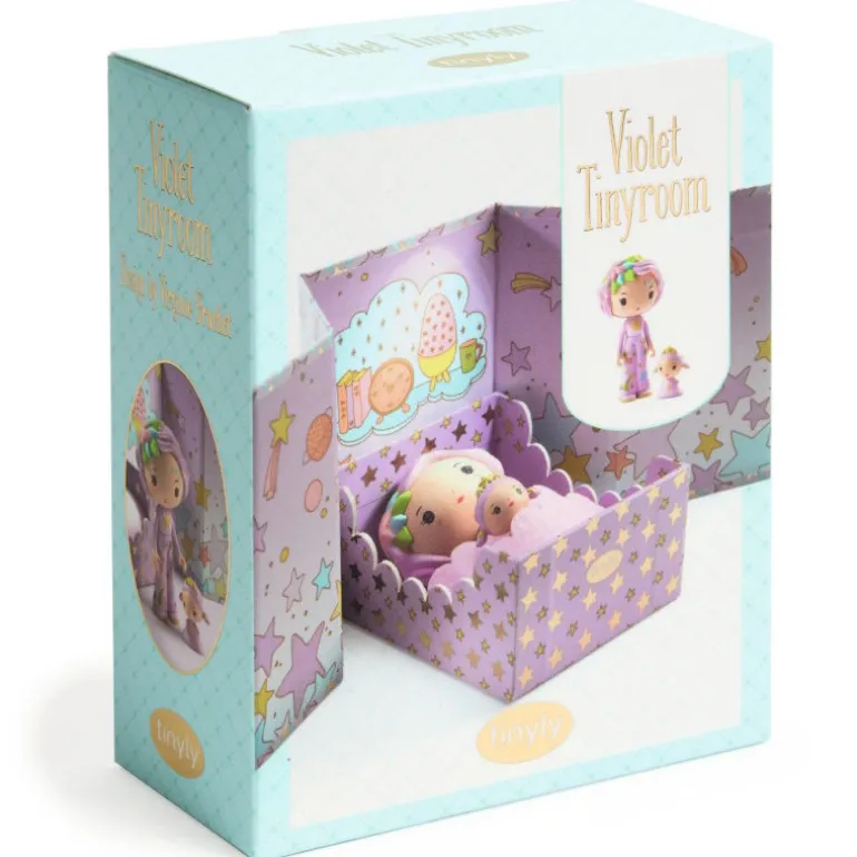 Violet Tinyroom, chambre pour figurine tinyly de 6965<Djeco New