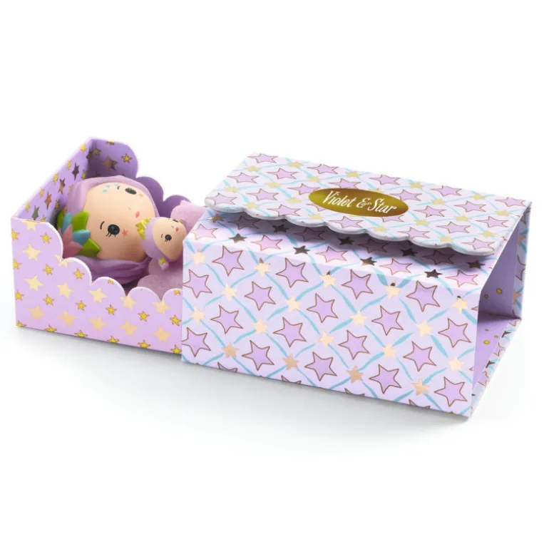 Violet Tinyroom, chambre pour figurine tinyly de 6965<Djeco New