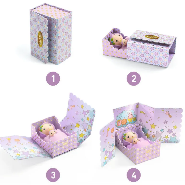 Violet Tinyroom, chambre pour figurine tinyly de 6965<Djeco New