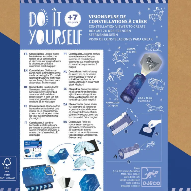 Visionneuse de constellations à créer "Constellations" DIY 7985<Djeco Discount