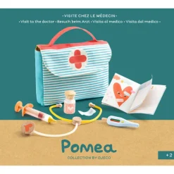 Visite chez le médecin, accessoire pour poupée POMEA de 7854<Djeco Hot