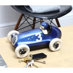Voiture de course bleu métal: Quel design !<Playforever Store