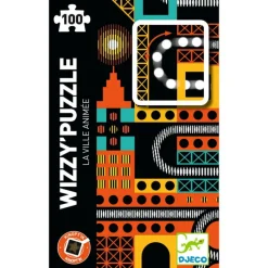 WIZZY' PUZZLE "la ville animée" 100 pcs 7032<Djeco Store