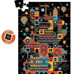 WIZZY' PUZZLE "la ville animée" 100 pcs 7032<Djeco Store