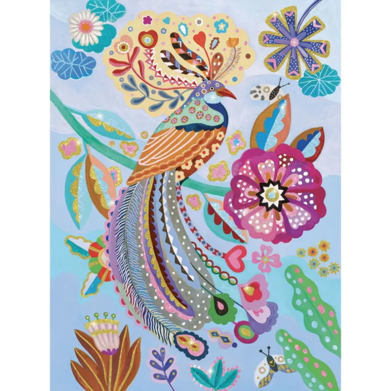 WIZZY' PUZZLE "l'oiseau étincelant" 50 pcs 7022<Djeco Hot