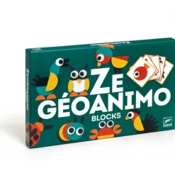 Ze Geoanimo, blocs en bois 6432<Djeco Clearance